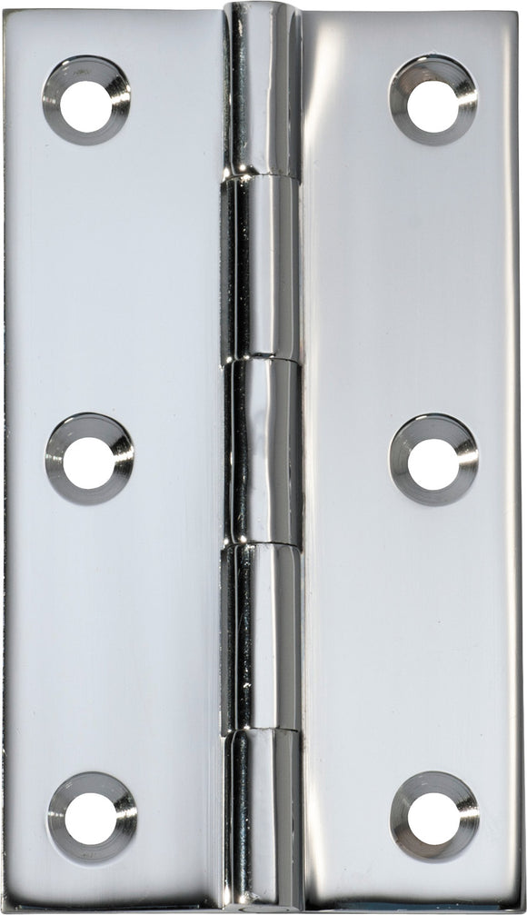 Hinge Fixed Pin Chrome Plated H89xW50xT2.5mm