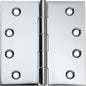 Hinge Fixed Pin Chrome Plated H100xW100xT3mm