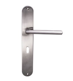 Sylvan Asti Lever Key on Long Plate Satin Nickel