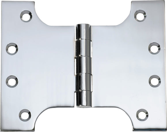 Hinge Parliament Chrome Plated H100xW125xT4mm