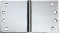 Hinge Broad Butt Chrome Plated H100xW175xT4mm