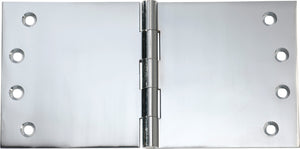 Hinge Broad Butt Chrome Plated H100xW200xT4mm