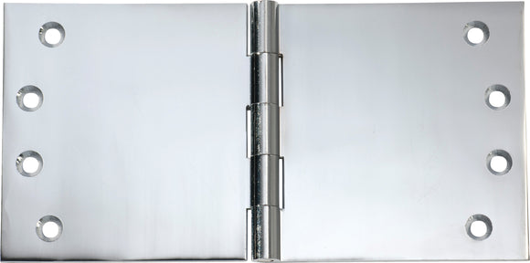 Hinge Broad Butt Chrome Plated H100xW200xT4mm