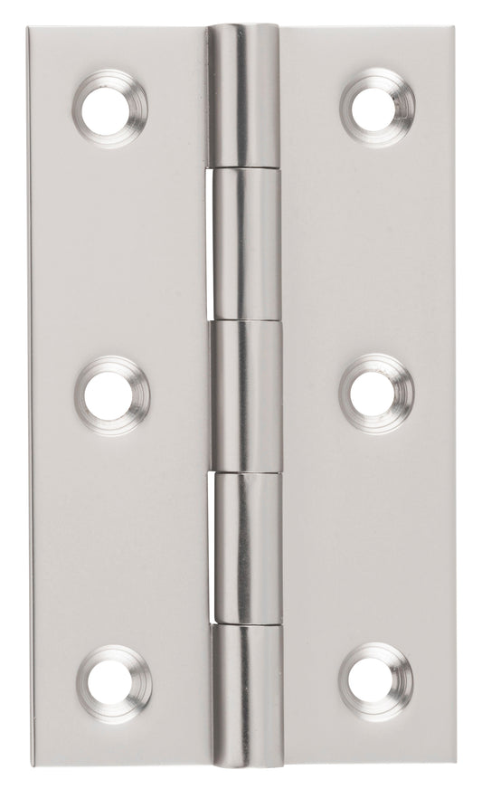 Hinge Fixed Pin Satin Nickel H89xW50xT2.5mm