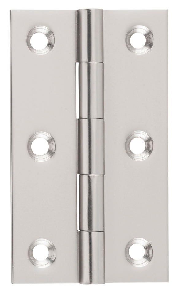 Hinge Fixed Pin Satin Nickel H89xW50xT2.5mm
