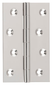 Hinge Fixed Pin Satin Nickel H100xW60xT2.5mm