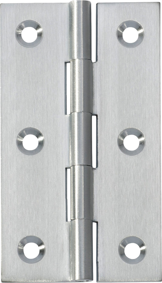 Hinge Fixed Pin Satin Chrome H89xW50xT2.5mm