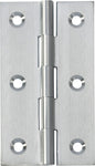 Hinge Fixed Pin Satin Chrome H89xW50xT2.5mm