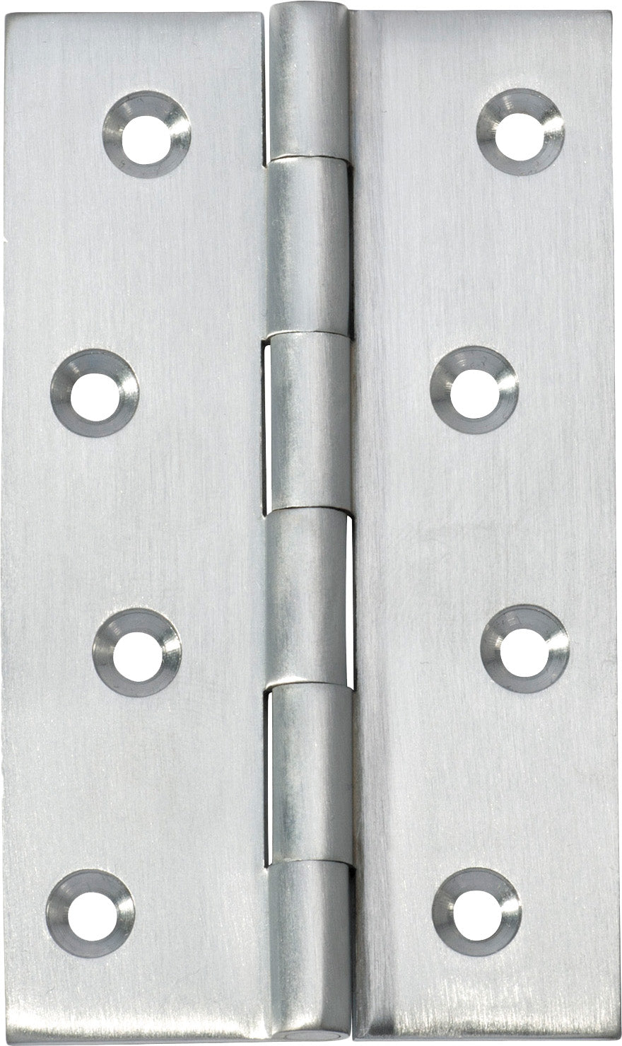 Hinge Fixed Pin Satin Chrome H100xW60xT2.5mm