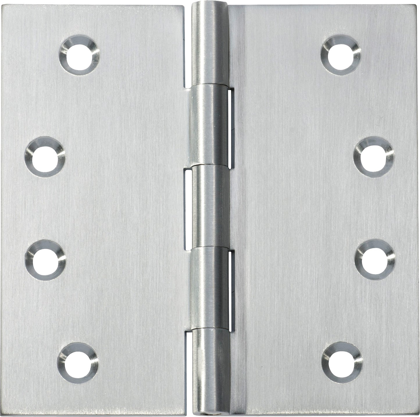 Hinge Fixed Pin Satin Chrome H100xW100xT3mm