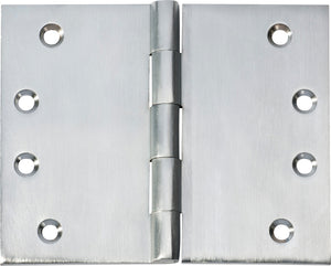 Hinge Broad Butt Satin Chrome H100xW125xT4mm