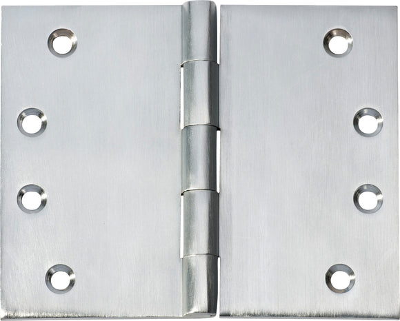 Hinge Broad Butt Satin Chrome H100xW125xT4mm