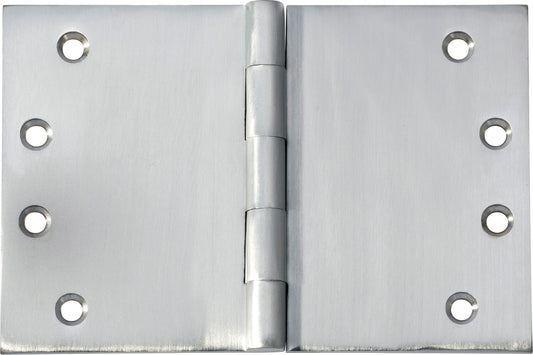 Hinge Broad Butt Satin Chrome H100xW150xT4mm