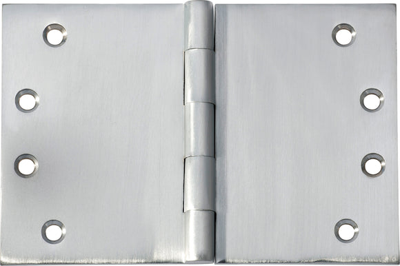 Hinge Broad Butt Satin Chrome H100xW150xT4mm