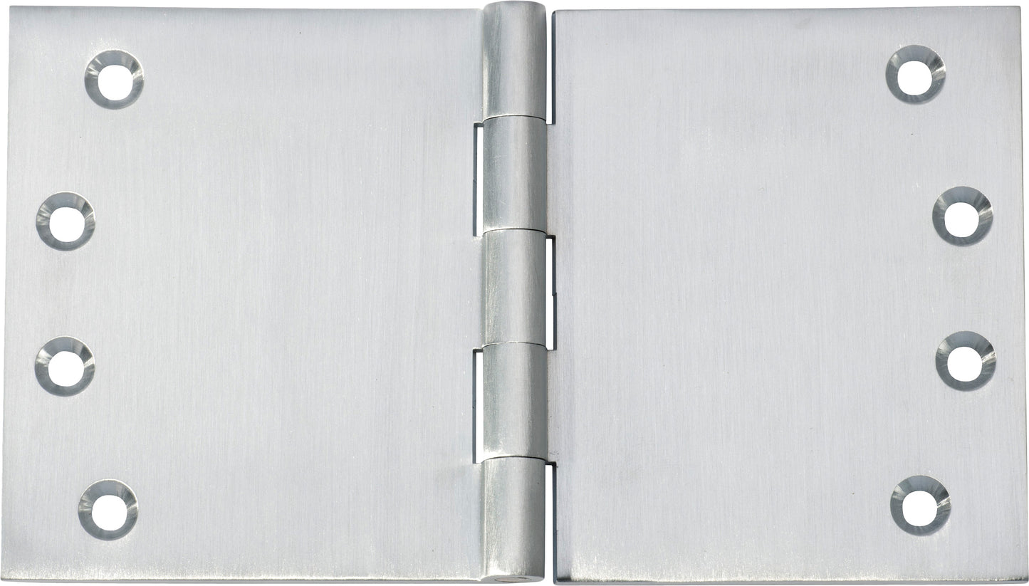 Hinge Broad Butt Satin Chrome H100xW175xT4mm