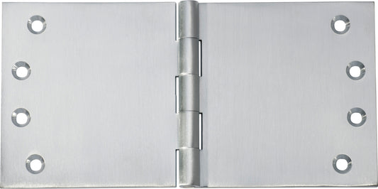 Hinge Broad Butt Satin Chrome H100xW200xT4mm