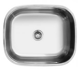 MERCER EL102 QUESTO LAUNDRY BOWL TOP MOUNT NO OVERFLOW & WITH OVERFLOW