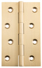 Hinge Fixed Pin Satin Brass H100xW60xT2.5mm