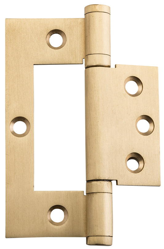 Hinge Hirline Satin Brass H100xW49xT2.5mm