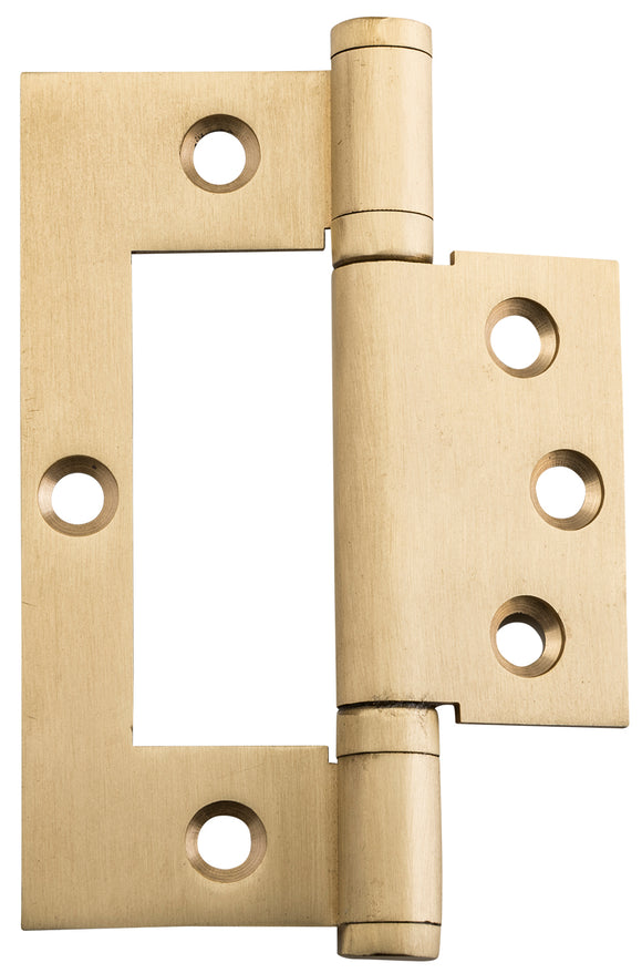 Hinge Hirline Satin Brass H100xW49xT2.5mm