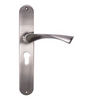 Sylvan Monza Euro Key on Long Plate Key Spacing 48mm & 85mm Satin Nickel