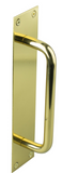 Drake & Wrigley 1427 Solid 'D' Style Full Handle On Plate Length 250mm In 6 Colours : Black ,Chrome ,Florentine Bronze ,Brass Plate ,Satin Chrome Plate ,Stainless Steel