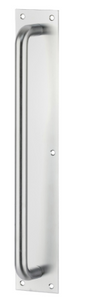 Drake & Wrigley 1427 Solid 'D' Style Full Handle On Plate Length 250mm In 6 Colours : Black ,Chrome ,Florentine Bronze ,Brass Plate ,Satin Chrome Plate ,Stainless Steel