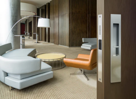 Mardeco 8104 M Series Flush Pull Euro Lock Set - Available In 7 Colours : Black ,Bronze ,Brushed Nickel ,Brushed Satin Chrome ,Polished Chrome ,Satin Brass ,Satin Chrome