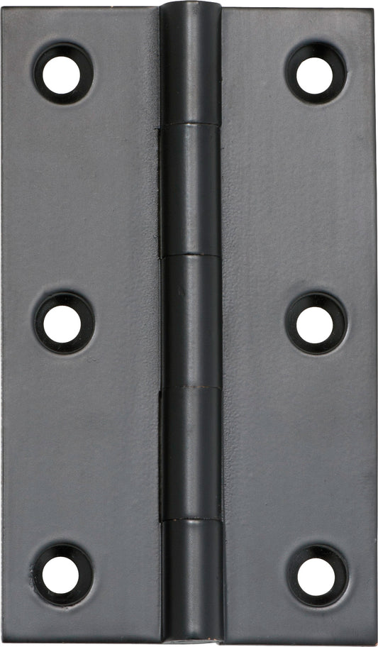 Hinge Fixed Pin Matt Black H89xW50xT2.5mm