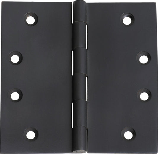 Hinge Fixed Pin Matt Black H100xW100xT3mm
