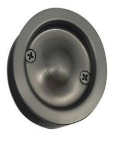 MILES NELSON CAVITY DOOR SLIDER DUMMY ROUND VISUAL PACK  IN 3 COLOURS : BLACK ,SATIN CHROME ,SATIN GRAPHITE FINISH
