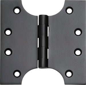 Hinge Parliament Matt Black H100xW100xT4mm