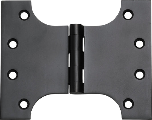 Hinge Parliament Matt Black H100xW125xT4mm