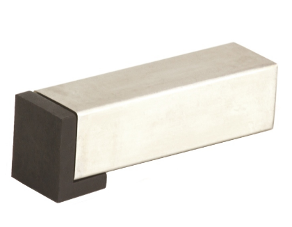 Jaeco Wall Mounted Door Stop Brushed Stainless In 2 Sizes : Cylindrical ,Square