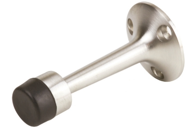 Jaeco Wall Mounted Pedestal Door Stop Brushed Stainless Steel