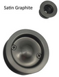 MILES NELSON CAVITY DOOR SLIDER PASSAGE SET ROUND WITH FINGER PULL VISUAL PACK  IN 3 COLOURS : BLACK ,SATIN CHROME ,SATIN GRAPHITE