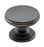 Cupboard Knob Flat Antique Copper D32xP23mm