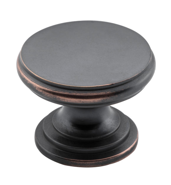 Cupboard Knob Flat Antique Copper D32xP23mm