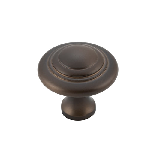 Cupboard Knob Domed Antique Brass D32xP29mm