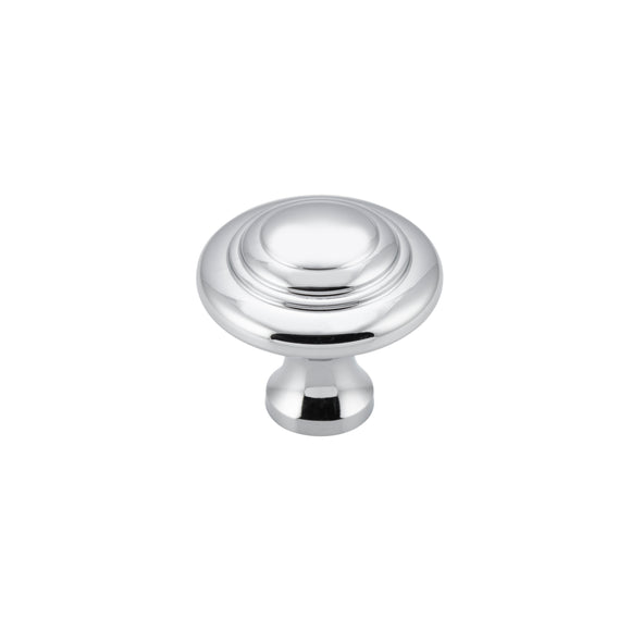 Cupboard Knob Domed Chrome Plated D25xP24mm