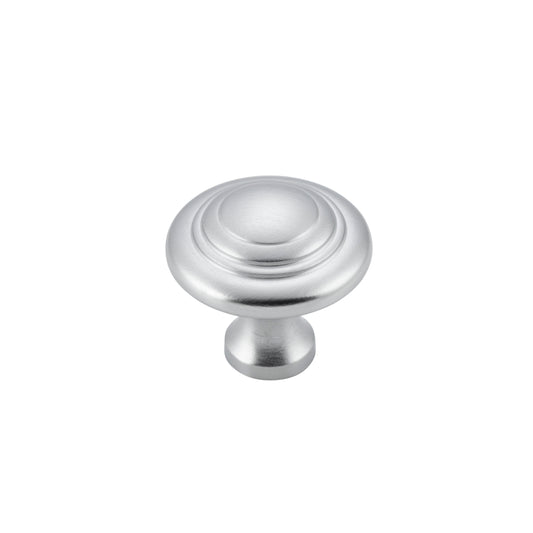 Cupboard Knob Domed Satin Chrome D25xP24mm