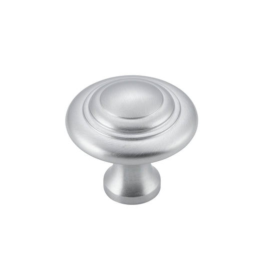 Cupboard Knob Domed Satin Chrome D32xP29mm