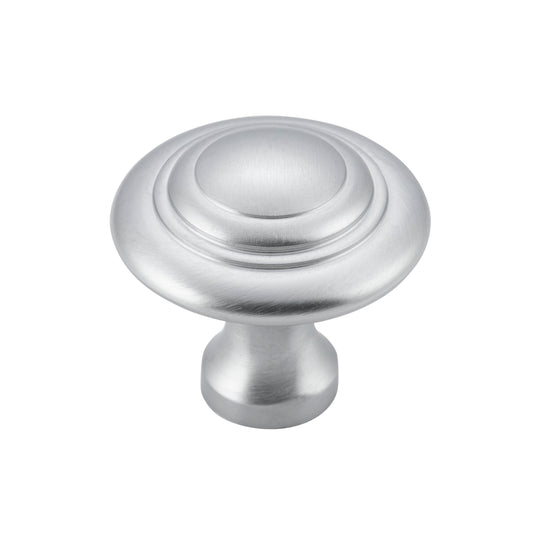 Cupboard Knob Domed Satin Chrome D38xP35mm