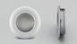 Kethy Sliding Door Round Finger Pull Satin Chrome