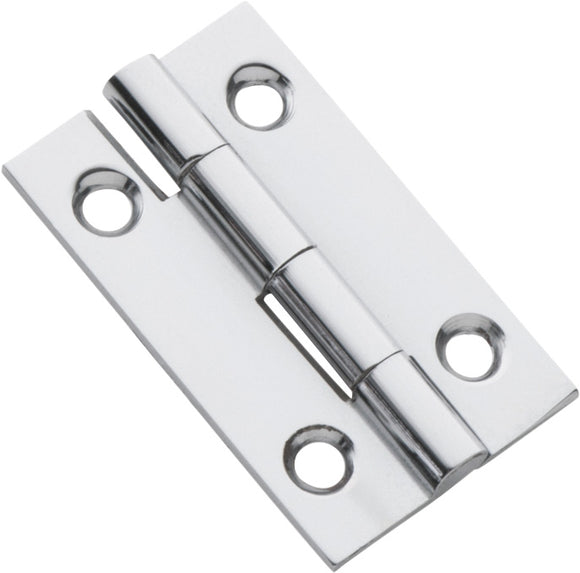 Cabinet Hinge Fixed Pin Chrome Plated H38xW22mm