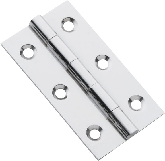 Cabinet Hinge Fixed Pin Chrome Plated H63xW35mm