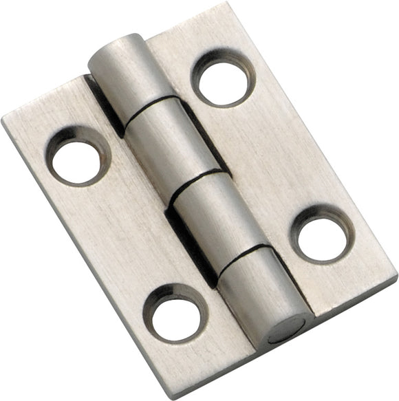 Cabinet Hinge Fixed Pin Satin Chrome H25xW22mm