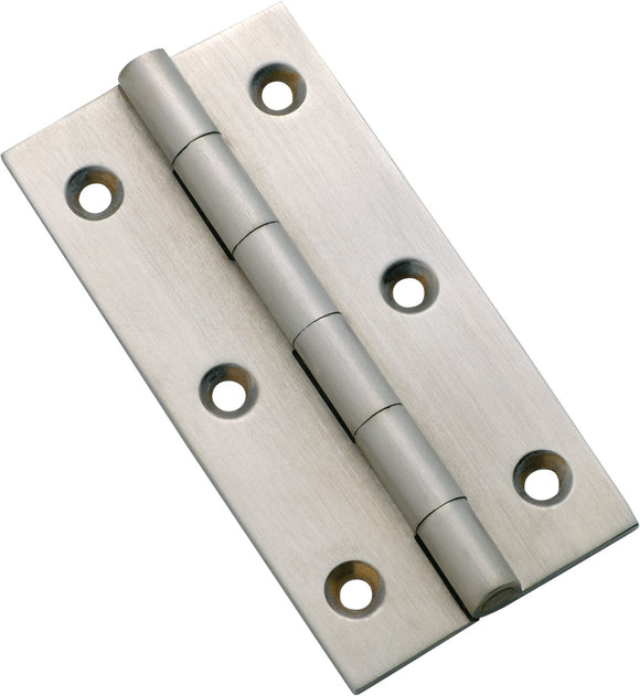 Cabinet Hinge Fixed Pin Satin Chrome H76xW41mm