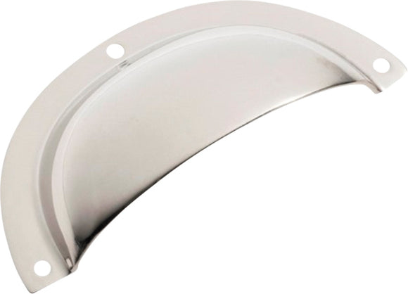 Drawer Pull Sheet Brass Classic Polished Nickel H40xL97mm