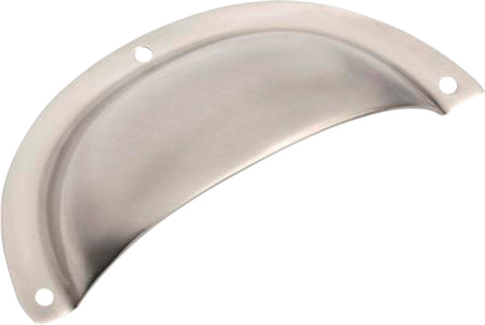 Drawer Pull Sheet Brass Classic Satin Nickel H40xL97mm